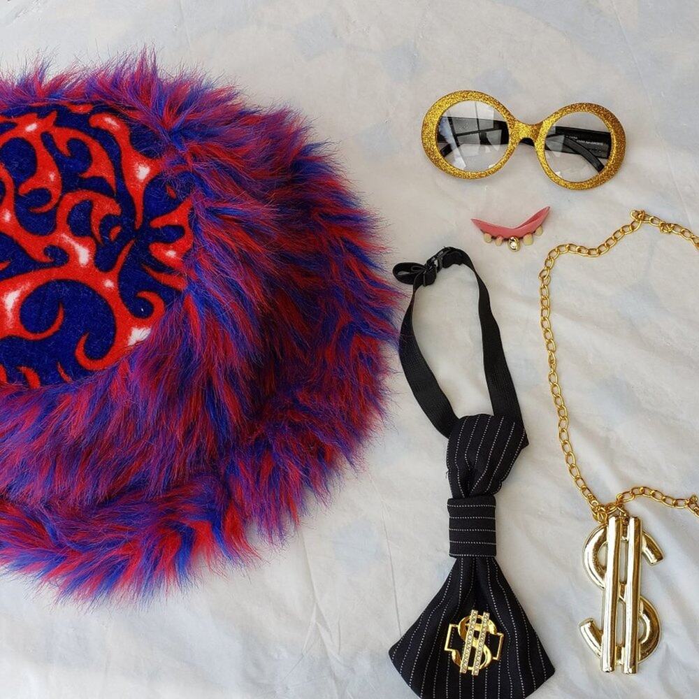 Men’s Pimp Daddy Halloween Costume Accessory Kit